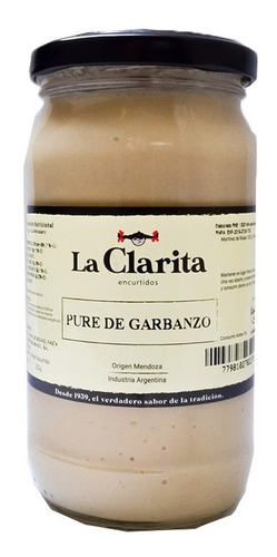 Pure De Garbanzox320g La Clarita (kosher)