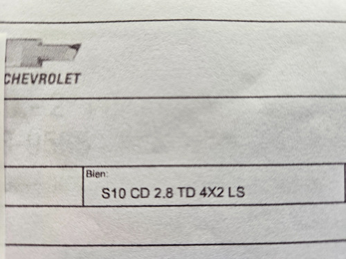 Plan Chevrolet S10 Ls