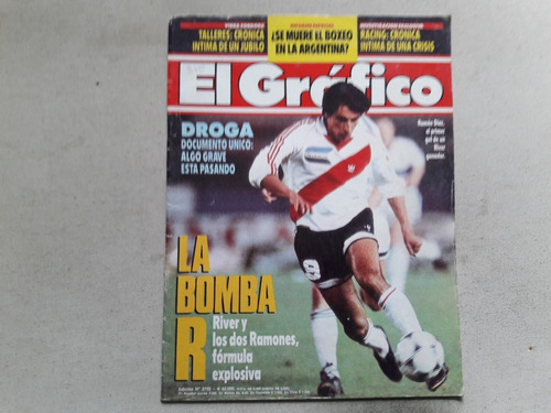 Revista El Gráfico Nº 3755 Año 1991 River Gimnasia Talleres 