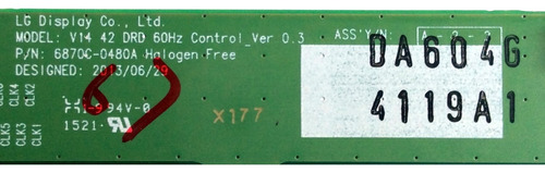 T-con Lg 6871l-4119a 6870c-0480a Modelo 42lf5600-ub Busyljr (Usado)