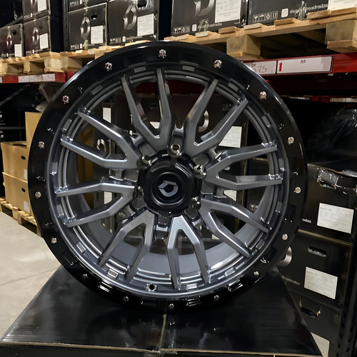 Roda Diesel Off Road Aro 20 Tala 9 - 6x139.7 Offset -12 Cor Preto
