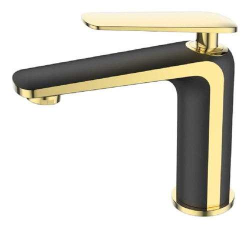 Torneira Misturador Lavatorio Lexxa Black Dourado Lx6406bg Acabamento Fosco Cor Preto