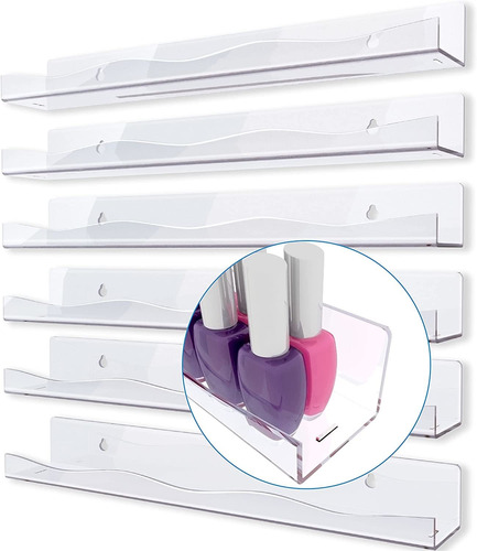 Estantes Para Esmaltes De Uñas Acrílico Transparente