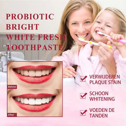 Pasta Dental De Probióticos Blanqueadora Sip-4, 2 Unidades