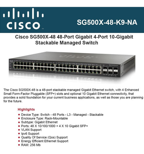 Cisco Systems Conmutador Gigabit Puerto