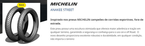 Pneu Michelin Anakee Street 110/90-17 Traseiro Bros