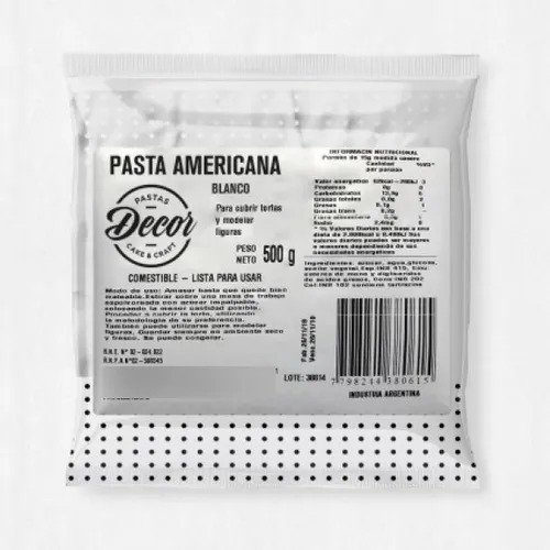 Pasta Americana Decor Para Cubrir Tortas