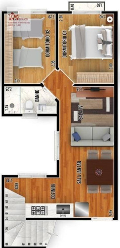 Imagem 2 de 13 de Cobertura Com 2 Dormitórios À Venda, 88 M² Por R$ 399.000,00 - Campestre - Santo André/sp - Co0774