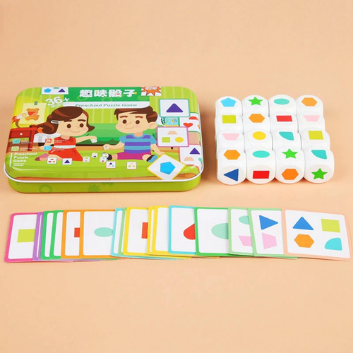 Juego De Dados Para Educación, Juguete De Combinación De