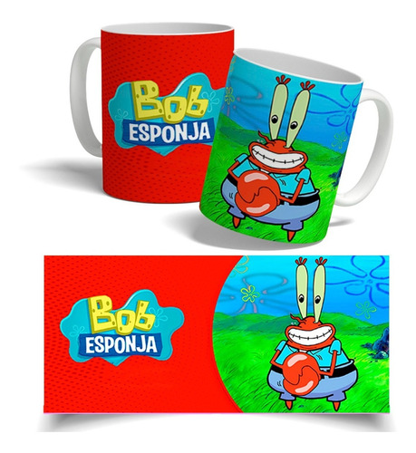 Taza Sublimada Diseño Don Cangrejo