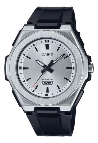 Reloj Analógico Casio Para Hombre Con Banda De Resina Negra 