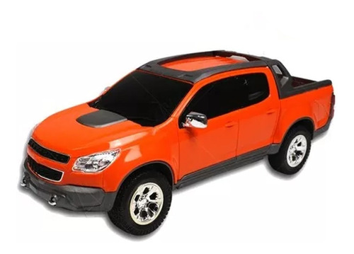 Miniatura De Brinquedo Caminhonete Laranja S10 Pick-up 1145