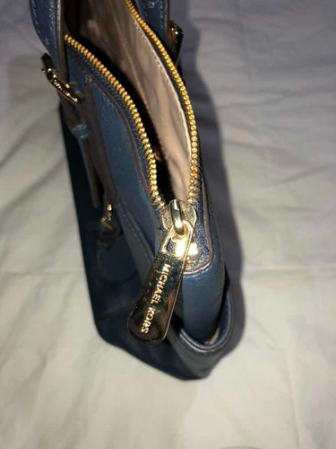 Cartera Michael Kors jet Set Items Azul Marino Nuevo