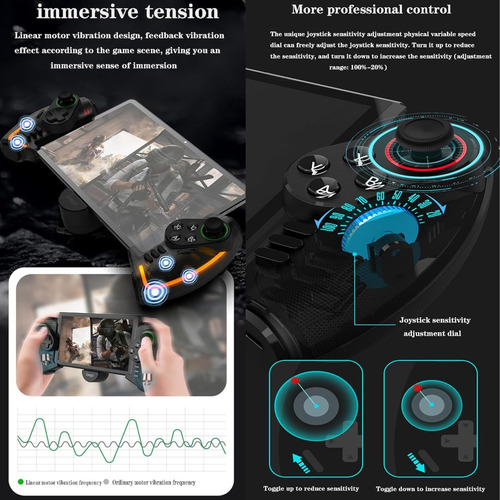 Control Gamepad Joystick Telefono/tablet Mecanico Rgb Ipega