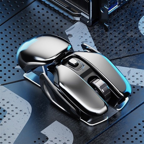Ratón Inalámbrico Metal Gaming De 2,4 G, Recargab
