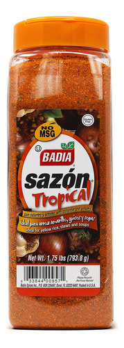 Sazon Tropical® Con Cilantro Y Annatto - 1.75 Libras - Badia
