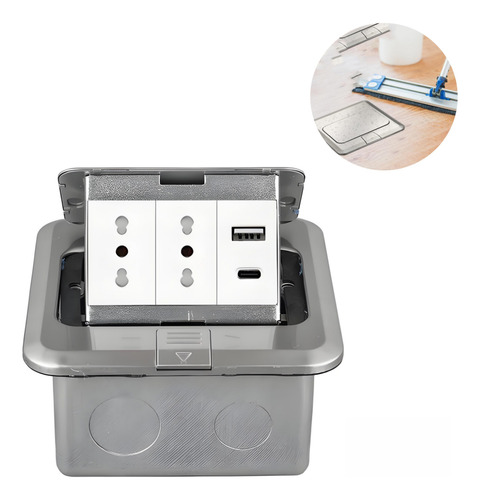 Enchufe Desplegable Para Cocina Y Mesa,2tomas 16a,type-c,usb