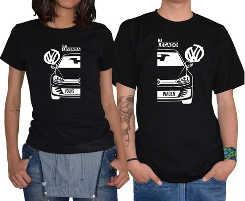 Playeras Parejas Vw Mod-1