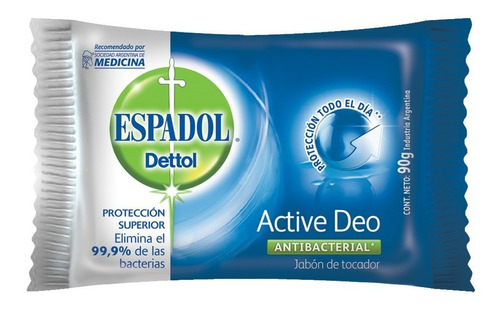 Espadol - Jabón Antibacterial Active Deo X 90 Grs