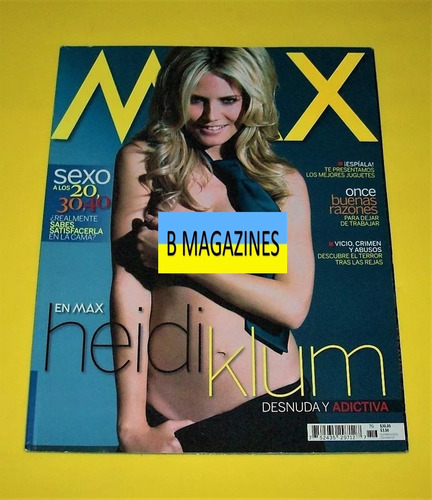 Heidi Klum Revista Max 2007 Uma Thurman Diane Kruger 