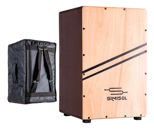 Cajon Peruano Profesional Simisol Percusion + Funda Mochila