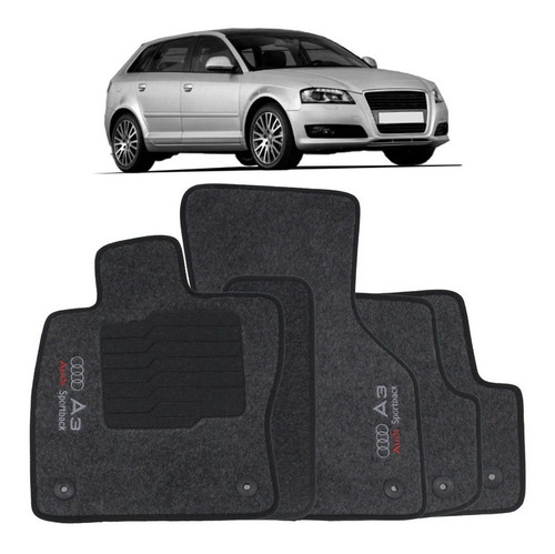 Tapete A3 Sportback 2007 2008 2009 2010 A 2014 Logo Bordado