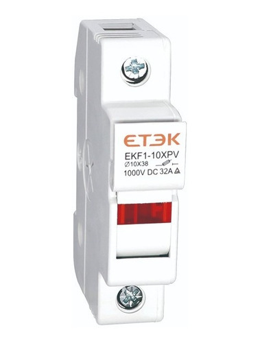 Base Porta Fusível Cartucho Fotovoltaico 10x38mm 32a 1000vdc