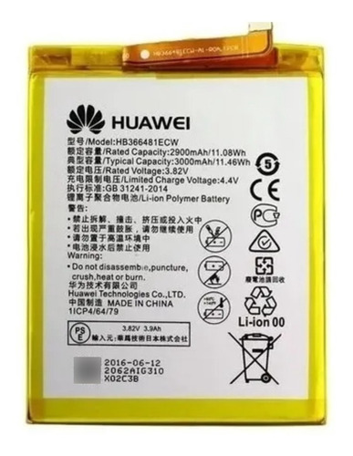 Bateria Huawei P10 P20 Lite Honor 8 P Smart Hb366481ecw
