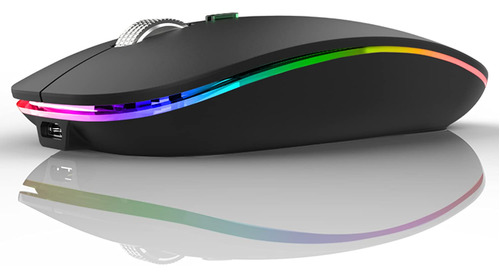 Mouse  Raton Recargable Inalambrico Led, Uiosmuph G12 Slim