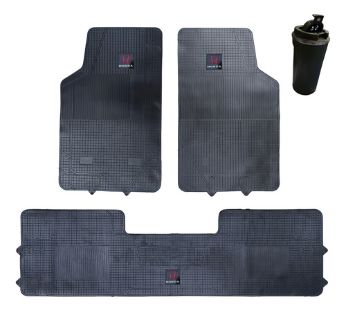 Cubre Alfombras Para Honda 3 Piezas Xizacar Negro