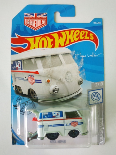 Hot Wheels Kool Kombi Volkswagen Inglaterra Blanca 136/250