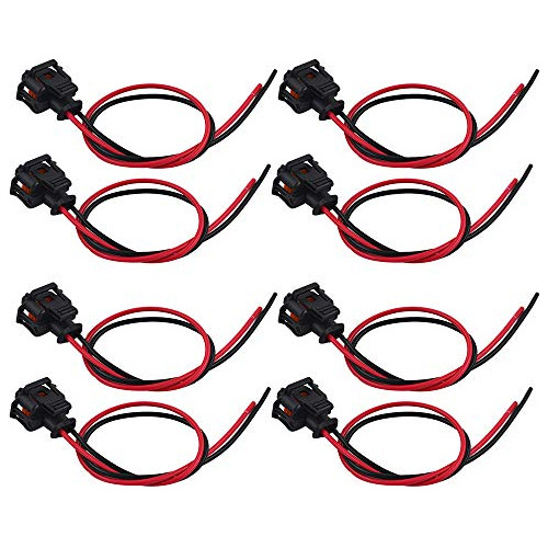 8 Conector De Inyector De Combustible Arnés Flexible U...