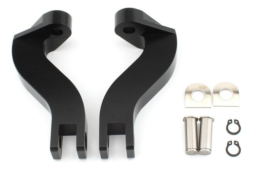 2 Uds Soporte De Clavijas De Pie De De Motocicleta, Negro