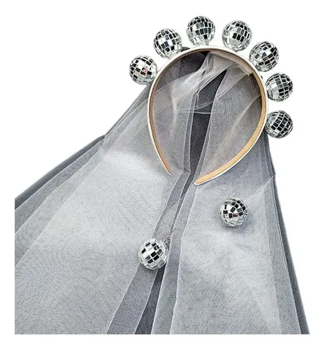 Diadema De Bola De Discoteca Con 7 Espejos Brillantes – Accesorio Para Fiesta De Los Años 70, 80 Y Nochevieja – Ajustable Para Niños Y Adultos