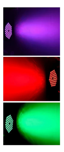 Canhão Par Led 54 Leds Rgbw 3w Triled Dmx Refletor Strobo