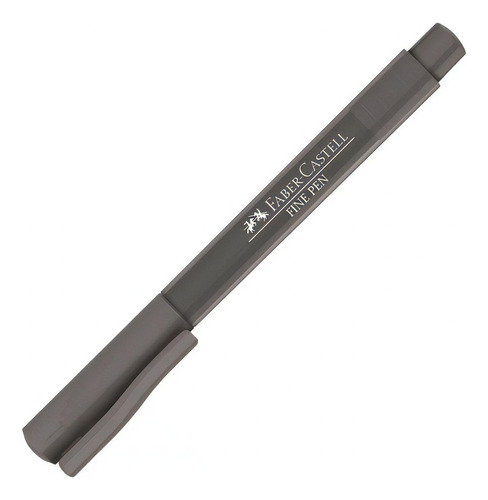 Faber-castell Caneta Fine Pen 0.4mm 1un Cinza Lazy Day Grey