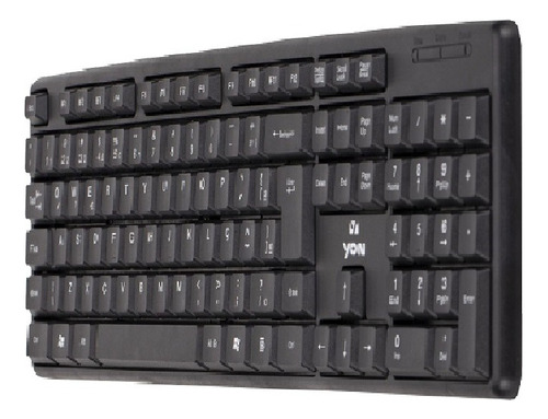 Teclado Yon Km-101, Usb, Abnt2, Preto Idioma Português Brasil