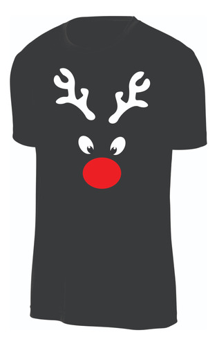 Camisetas Navidad Reno Navideño Ojitos Cachitos Nariz  X2und