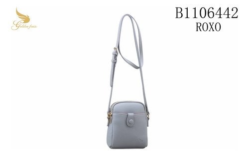 6442 Bolsa Transversal Pequena Para Celular Golden Fênix
