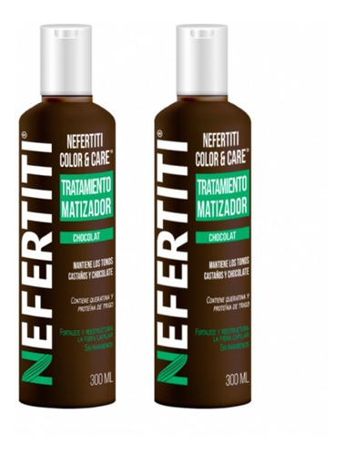 Shampoo Y Tratamiento Tonos Chocolate Nefertiti Sin Parabeno