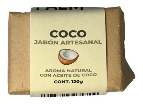 Paquete Con 50 Piezas Jabón Artesanal De Coco 120g