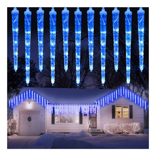 Lomotech Luces De Carmbanos De Navidad, 90 Led, 20 Tubos, 8