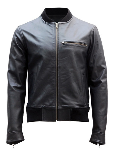 Campera De Cuero Para Hombre Bomber Liam Leather