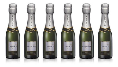 Kit 6 Espumantes Baby Chandon Riche Demi-sec 187mlChandon 187 ml