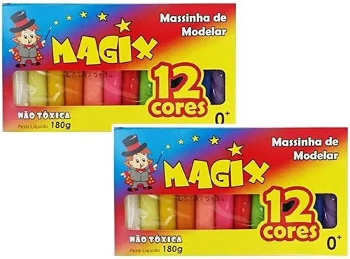 Massinha De Modelar 12 Cores Magix