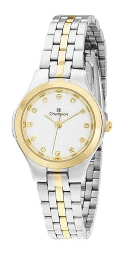 Relógio Champion Feminino Prata Dourado Original Cor da correia MISTA Cor do fundo Branco