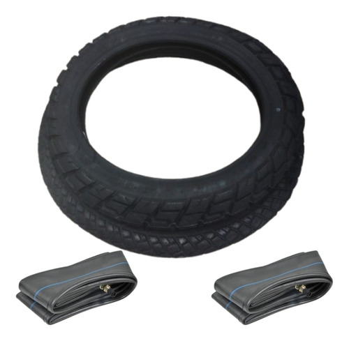 Jgo De Cubiertas 110/90-17 + 90/90-19+ Camaras Honda Xr125