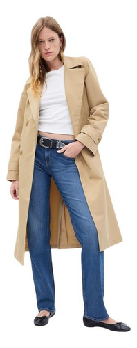 Trench Mujer Gap Coat Icon Café