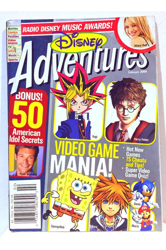 Revista Disney Adventures Kingdom Hearts Hilary Duff