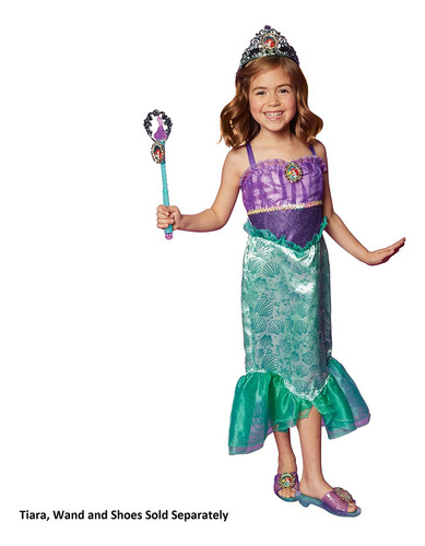 Disfraz De Vestido De La Princesa De Disney Ariel Para Niñas